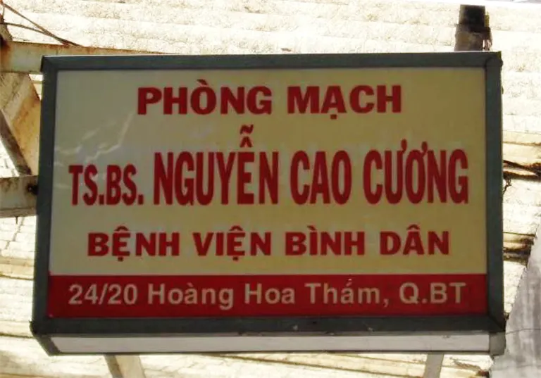Phòng mạch TS. BS Nguyễn Cao Cương
